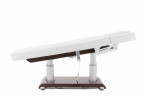 Массажный стол электричеcкий MED-MOS ММКМ-2 (КО-159Д) белый/коричневый